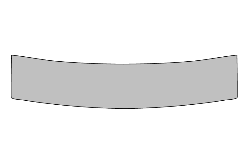 Silver Curved Banner