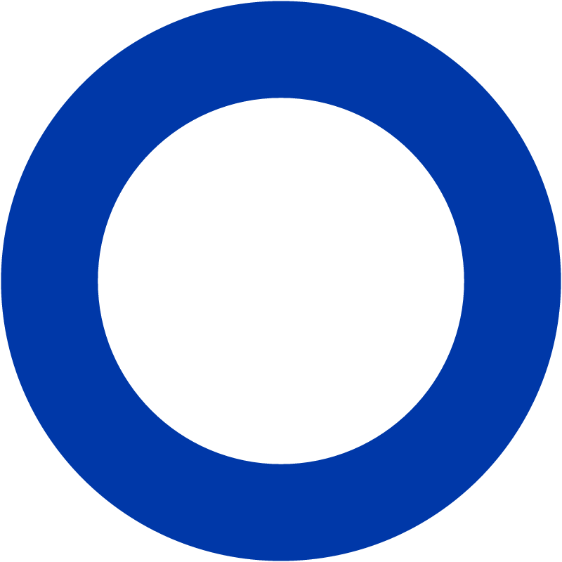 Thick Blue Circular Border