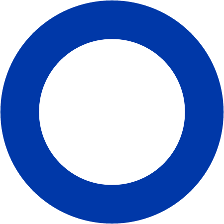 Thick Blue Circular Border