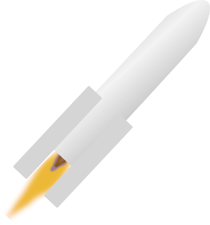 White Flying Rocket