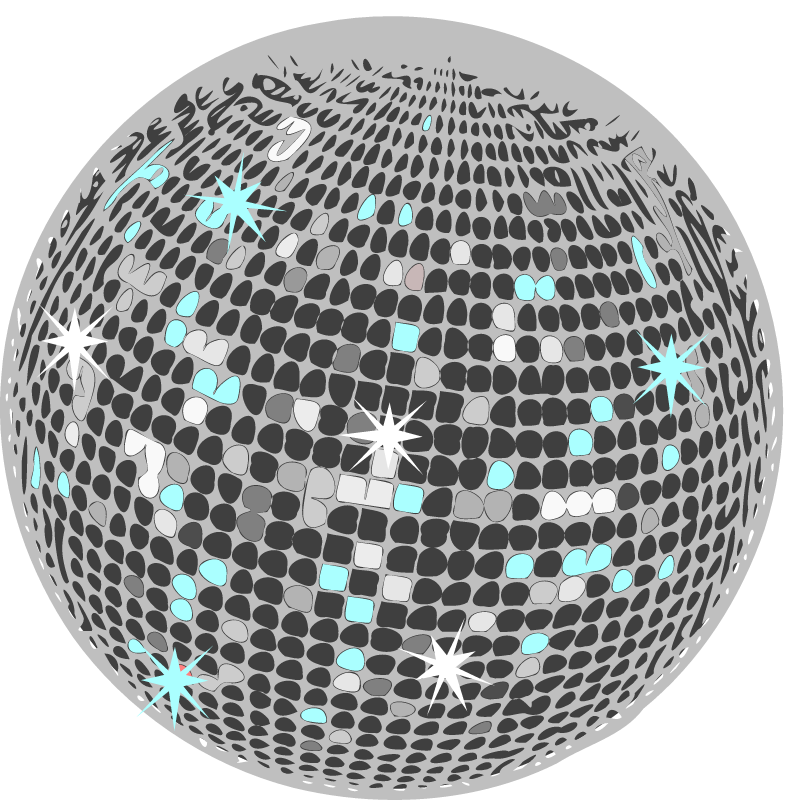 Blue Disco Ball