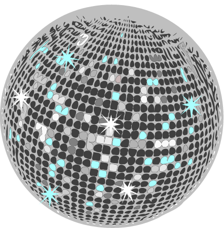 Blue Disco Ball