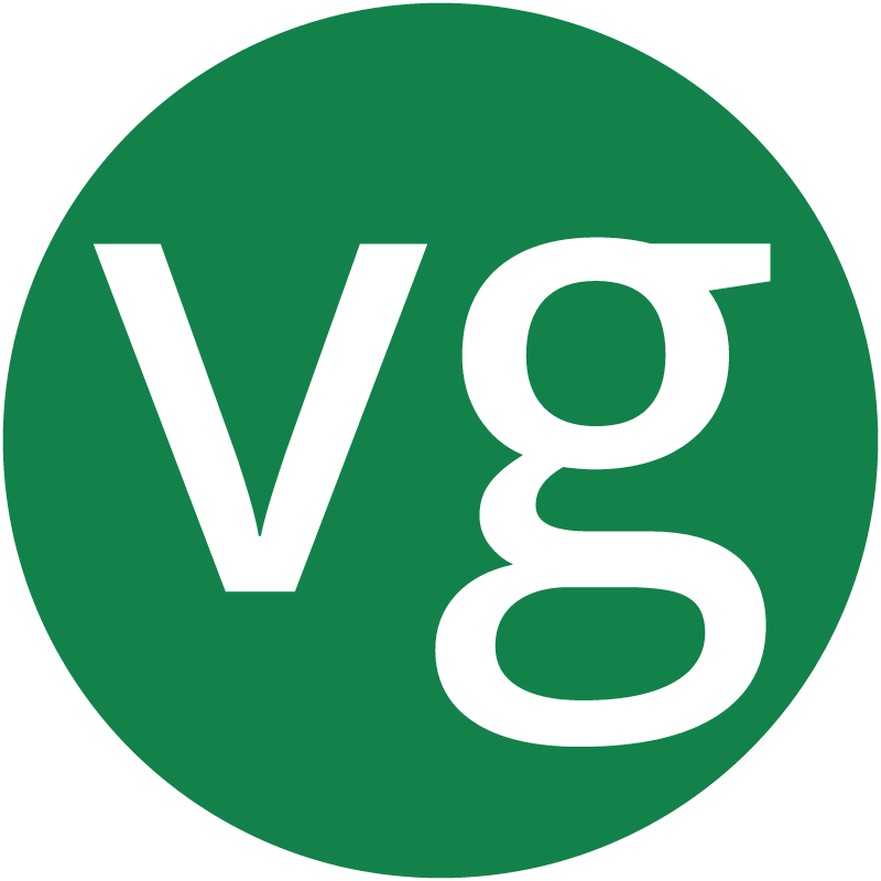 Vegan Food Symbol in Green Circle