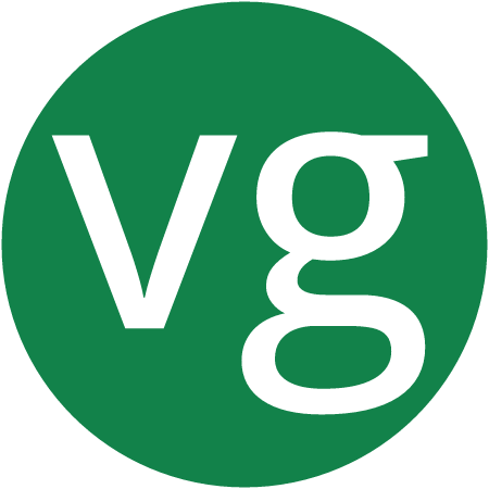 Vegan Food Symbol in Green Circle
