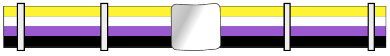 Nonbinary Pride Flag Belt