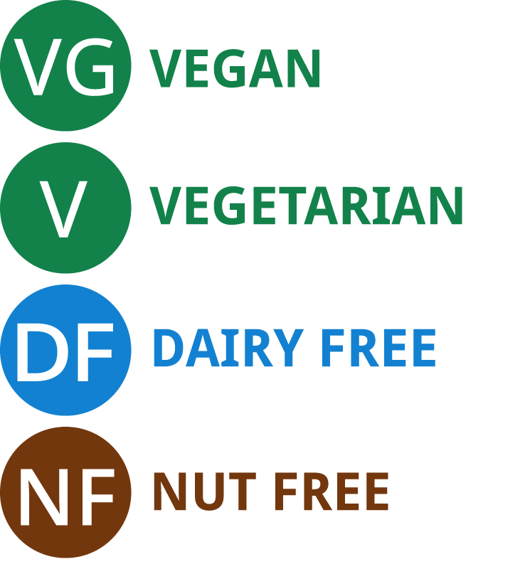 Vegan & Allergen Menu Symbols