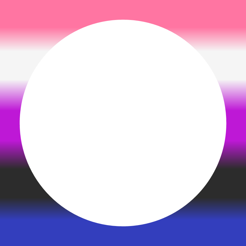 Genderfluid Round Profile Frame