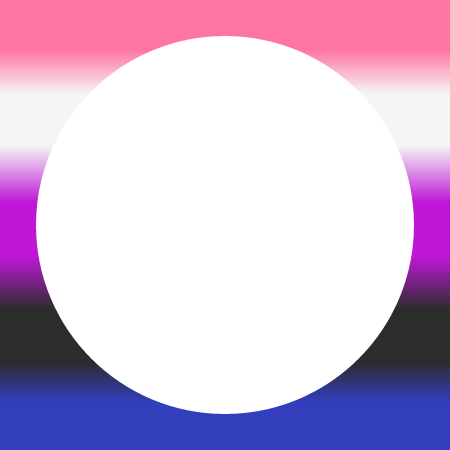 Genderfluid Round Profile Frame