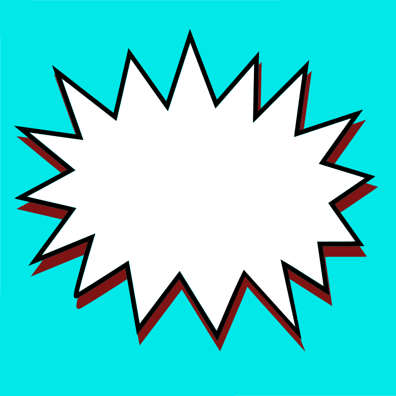 Blue Comic Action Box