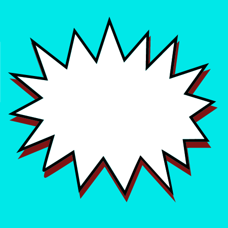 Blue Comic Action Box