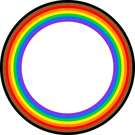 Progress Pride Circle Frame