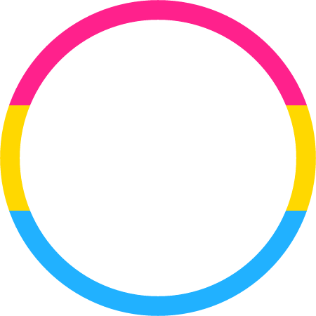 Pansexual Round Profile Frame