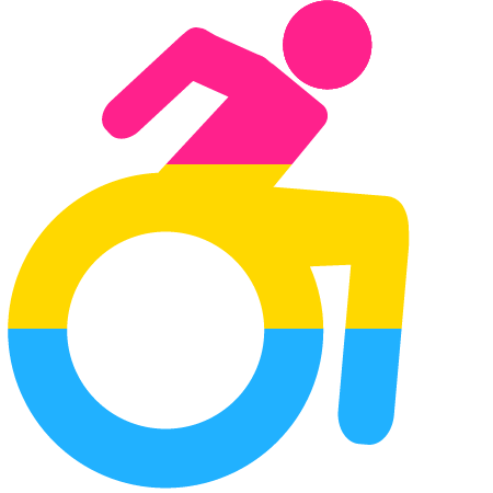Pansexual Pride Disabled Symbol