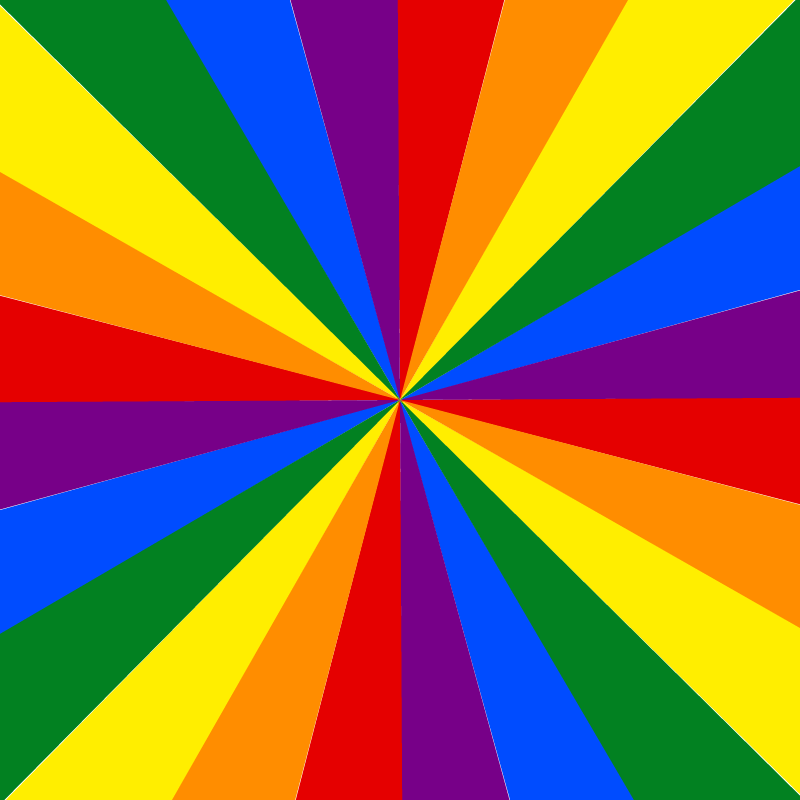 Rainbow Starburst Pattern