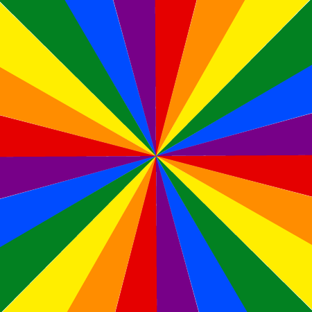 Rainbow Starburst Pattern