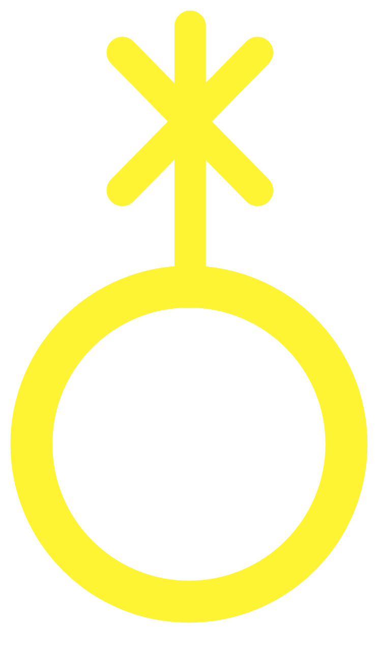 Nonbinary Icon in Yellow