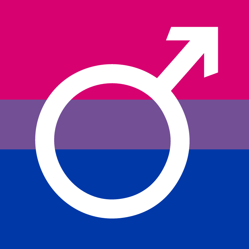 Bisexual Flag with Mars Symbol