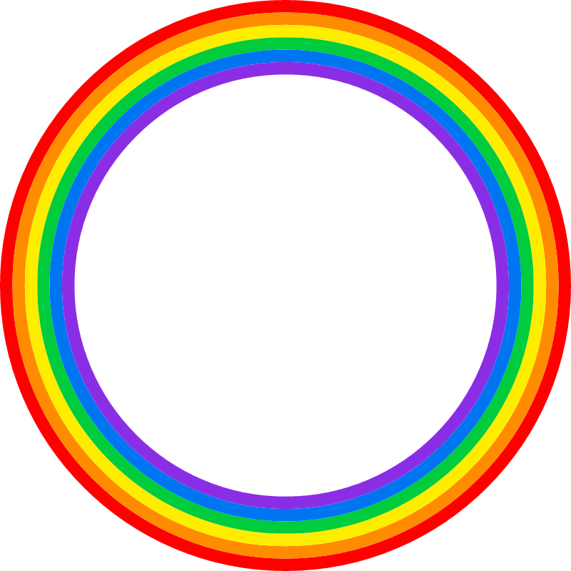 Rainbow Circular Frame