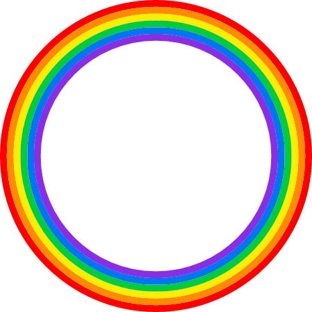 Rainbow Circular Frame