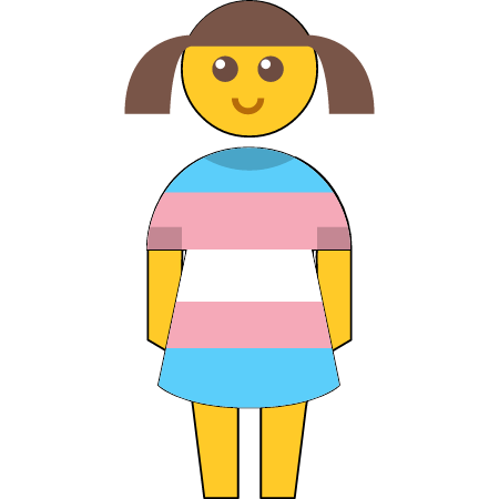 Trans Girl Emoji (Smiling, Pigtails)