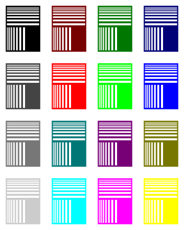 Color Printer Test – Epson Output Sheet