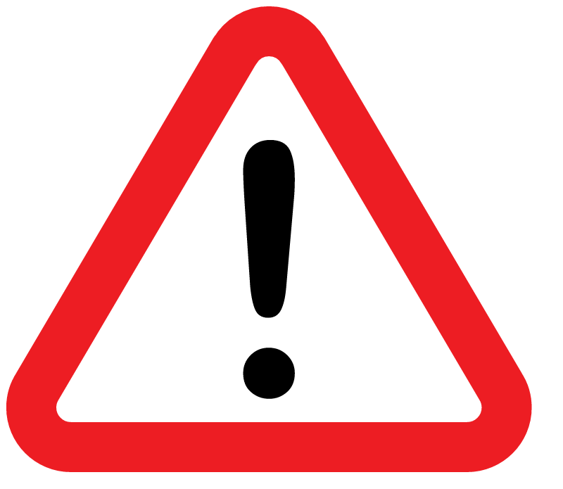 UK Road Warning Triangle