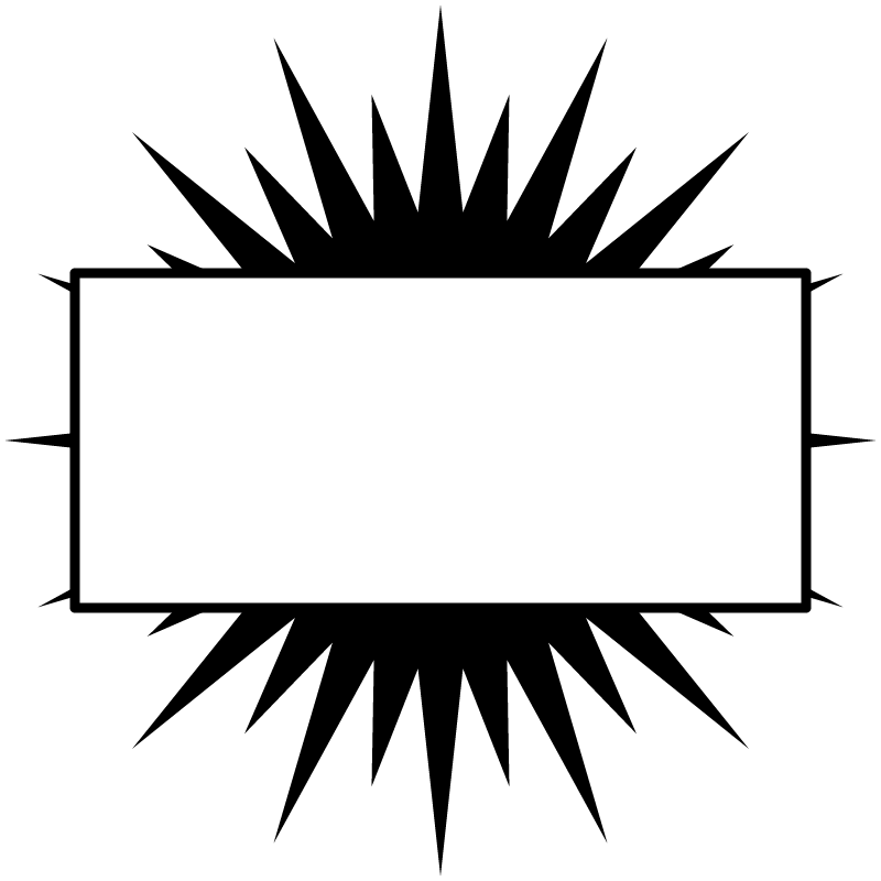 Burst Text Frame