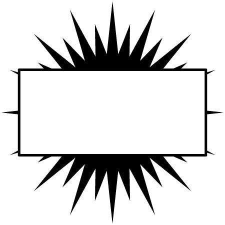 Burst Text Frame