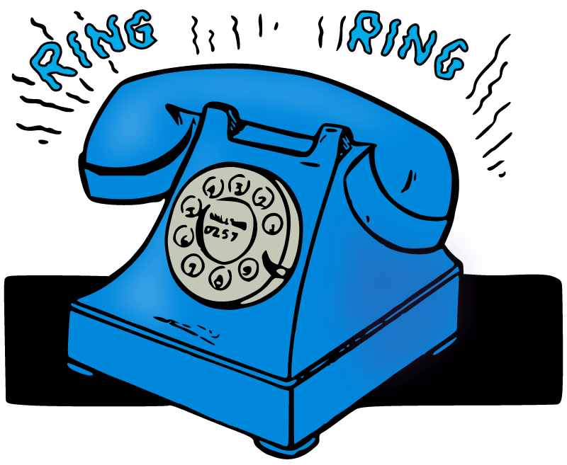 Blue Retro Phone