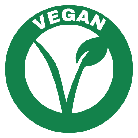 Vegan Frame with Leaf (Transparent)
