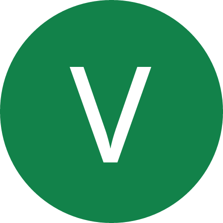 V Vegan Symbol in Green Circle