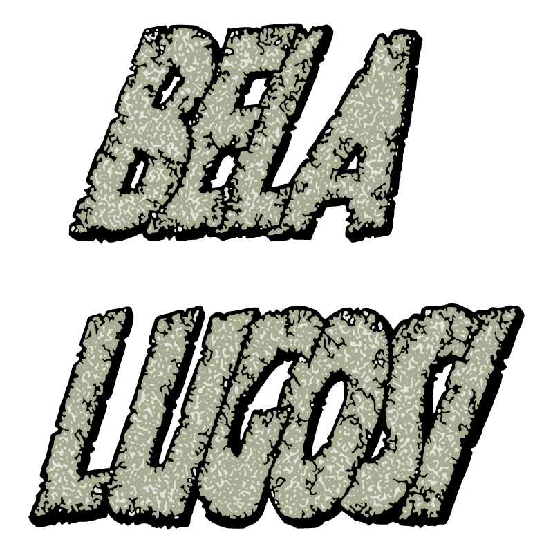 Béla Lugosi Dracula Lettering
