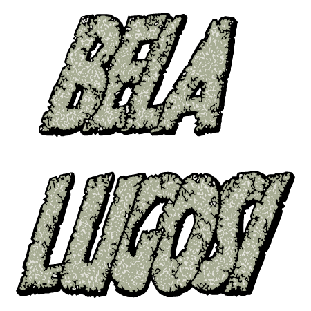 Béla Lugosi Dracula Lettering