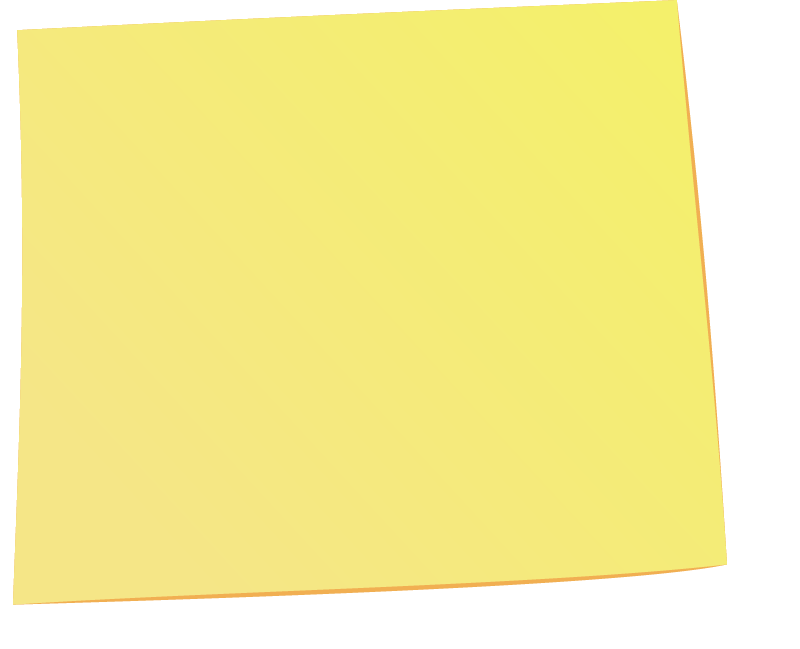 Flat Post-it Note