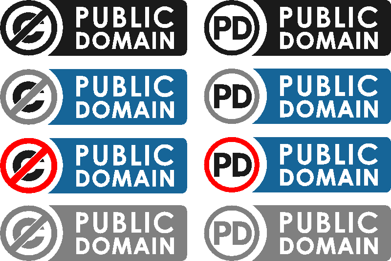 Public Domain Stickers