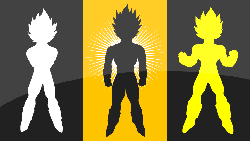 Super Warrior Anime Silhouettes