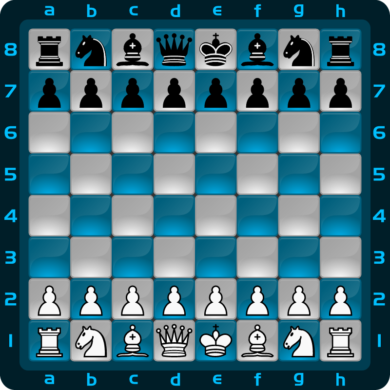 2D Chess (Blue Squares)