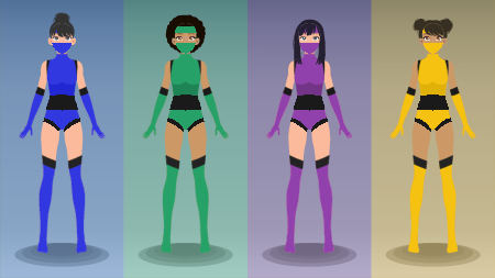 Anime Ninja Girls Cosplay