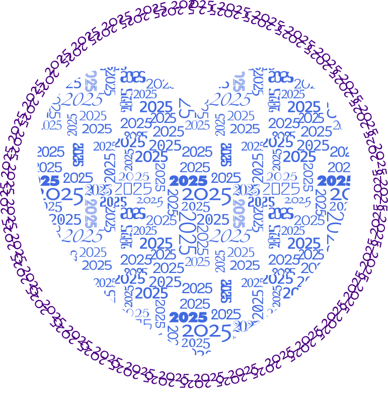 Heart 2025 - Blue and Violet