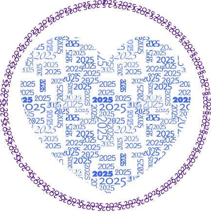 Heart 2025 - Blue and Violet
