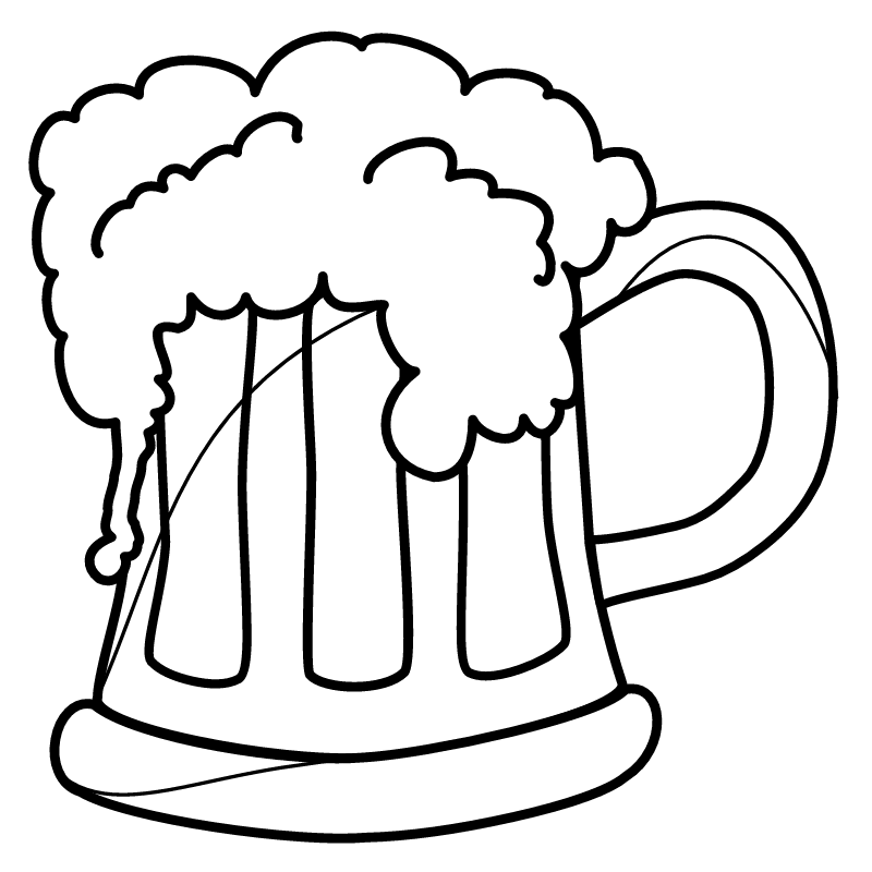 Beer Mug - Coloring Version