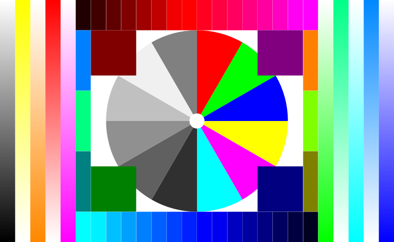 Color Printer Test Chart