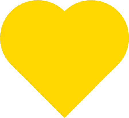 Golden Heart Shape