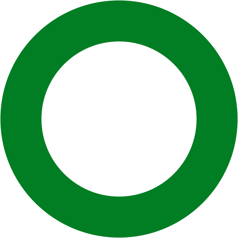 Thick Green Circle Frame (Transparent)