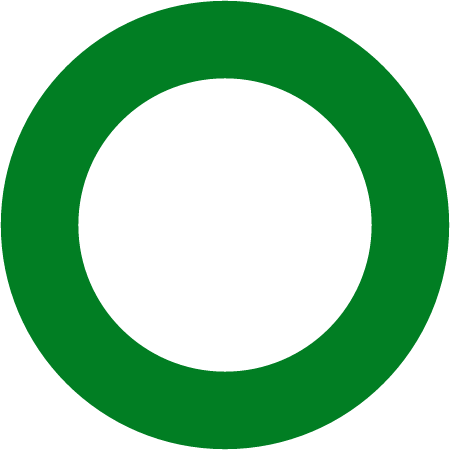 Thick Green Circle Frame (Transparent)