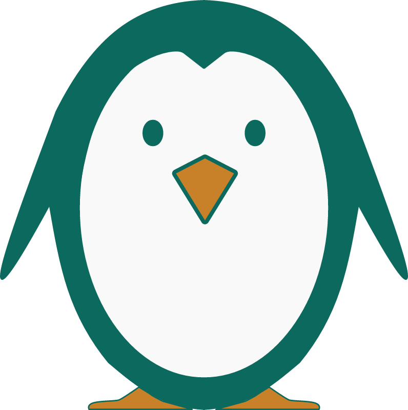 Green Penguin - Simple Style