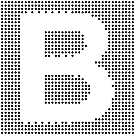 Inverted Dotted Capital B