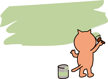 Artist Cat Vector