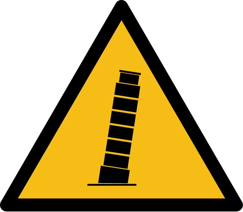 Warning: Pisans – ISO Style Sign