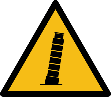 Warning: Pisans – ISO Style Sign